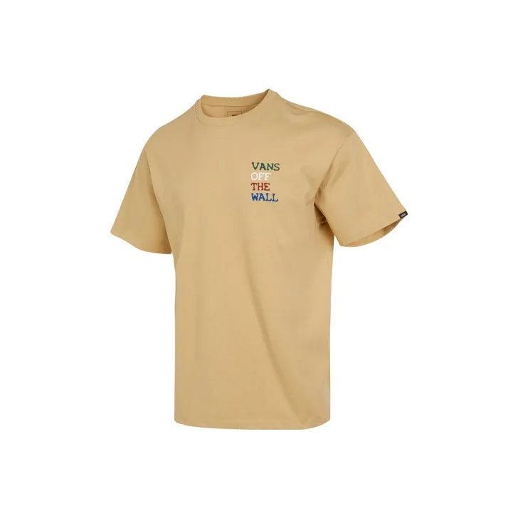 Vans Drop Shoulder Sleeve T Shirt Men's Khaki-0