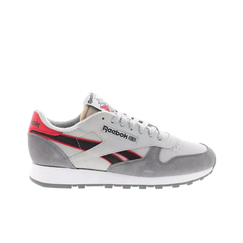 Reebok Classic Leather 'Pure Grey Vector Red'-1