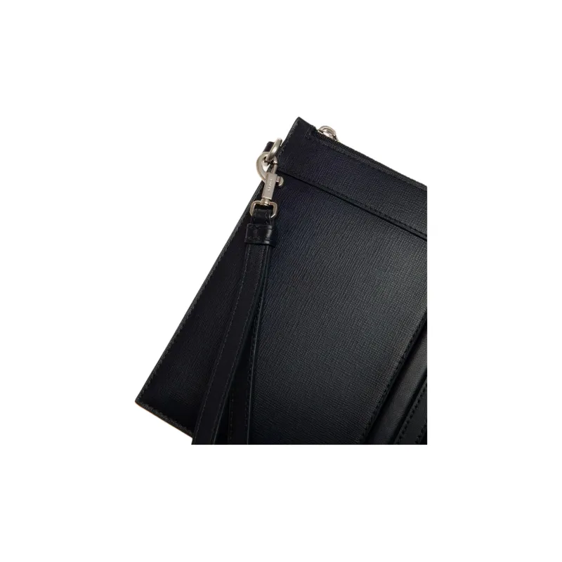 BALLY MYTHOS Cow Leather Clutch Regular Men's Marine Blue-4