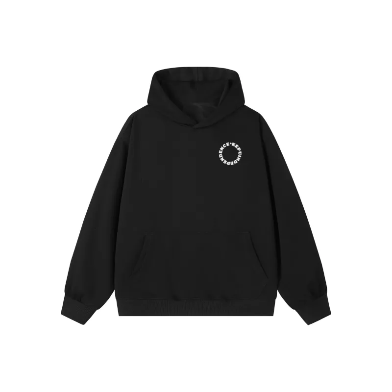 Kepu Sweatshirt Unisex Black Print Neon Green-3