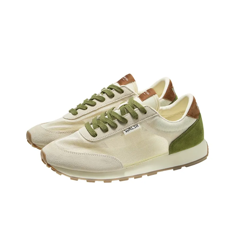 Norman Walsh Low Top Casual Shoes Unisex Beige White Green-1