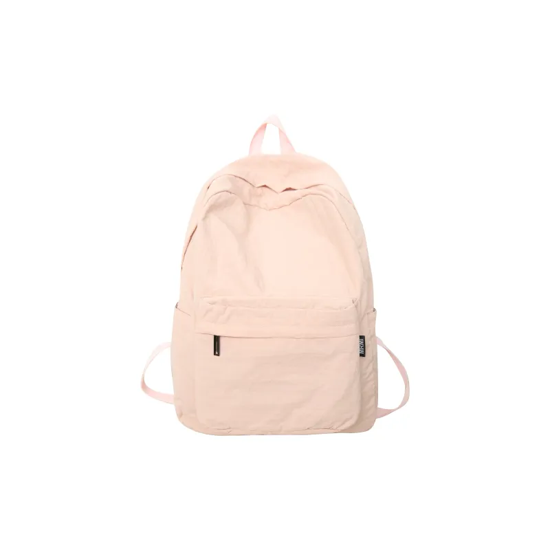 Deli Bear Nylon Backpack Regular Unisex Black/Pink/Gray Blue/Khaki/Red/Green-5