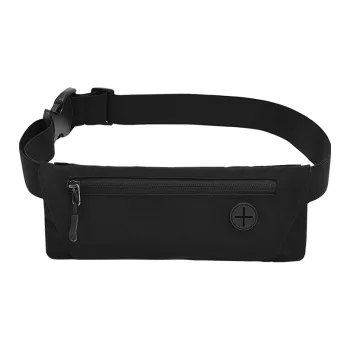 Yohji Kimura Polyester Cell Phone Pouch Sports Fanny Pack Unisex Black