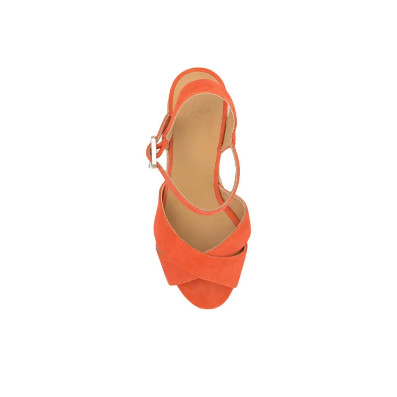 Castañer BLAUDELL Strap Sandals 8cm Women's Orange-3