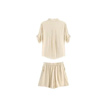 She Enjoys Casual Suit Women's Light Khaki