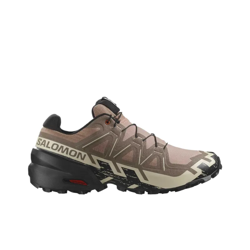 SALOMON Speedcross 6 Low Top Running Shoes Men's Pink Brown-1