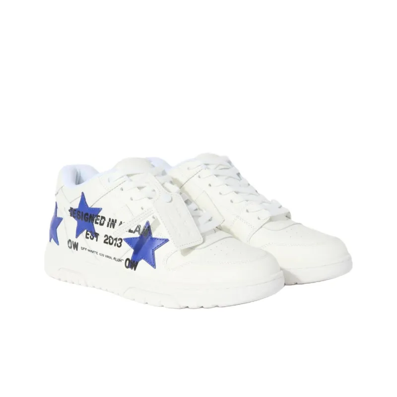 OFF WHITE Out Of Office Low Top Skateboard Shoes Men's Blue White-1