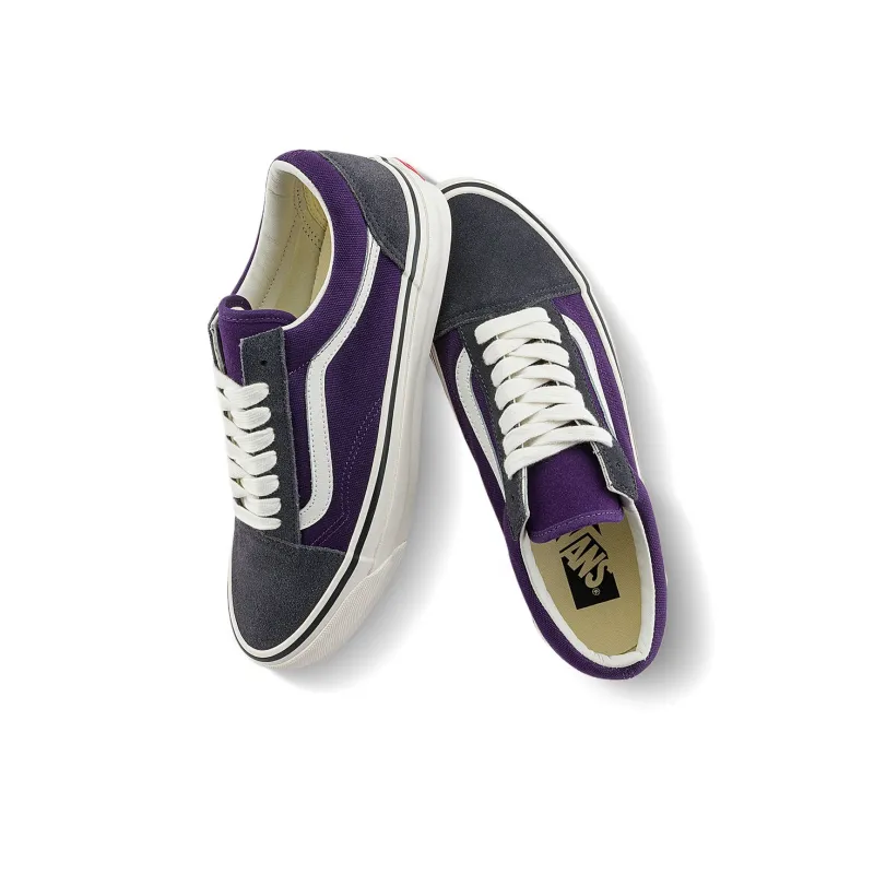 Vans LX OLD SKOOL Anti Slip Wear Resistant Low Top Skateboard Shoes Unisex Purple-2