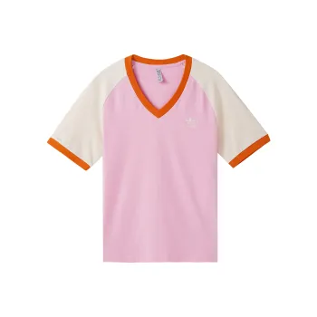 Adidas Originals SS23 Adicolor 70s Retro Series T Shirts Women's Pink