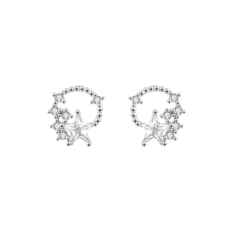 SFER 999 Fine Silver Ear Studs Stud Earrings Women's-5