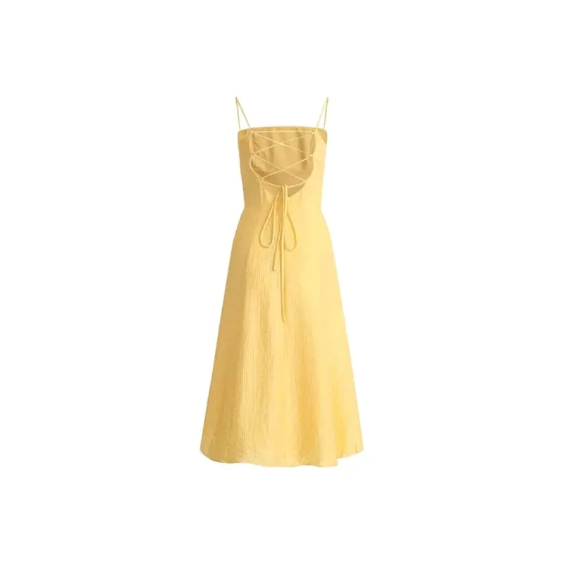 ETSE Slip Dresses Women's Yellow-1