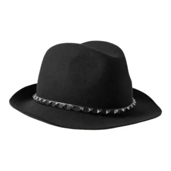 Valentino Wool Leather Cotton Viscose Cotton Blend Hats & Caps Unisex Black