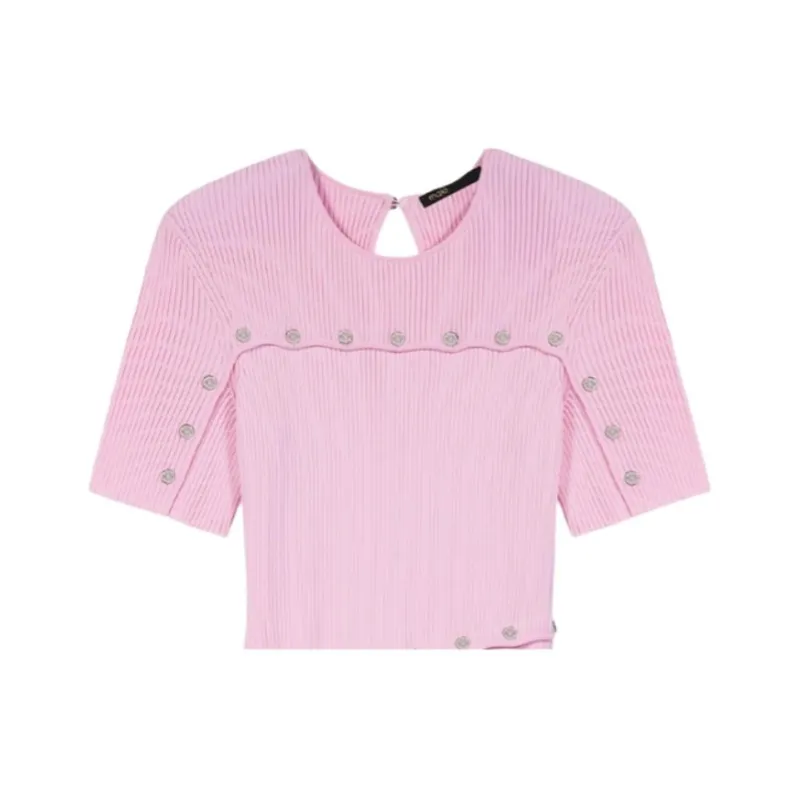 Maje Short Sleeved Dresses Women's Pink-1
