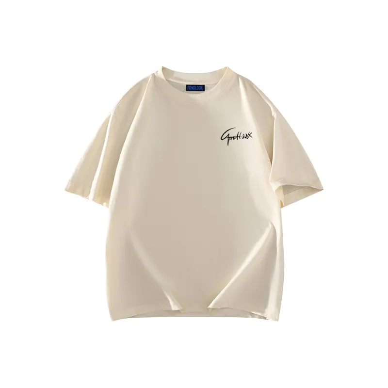 FONDLOOK Short Sleeved T Shirts Unisex-14