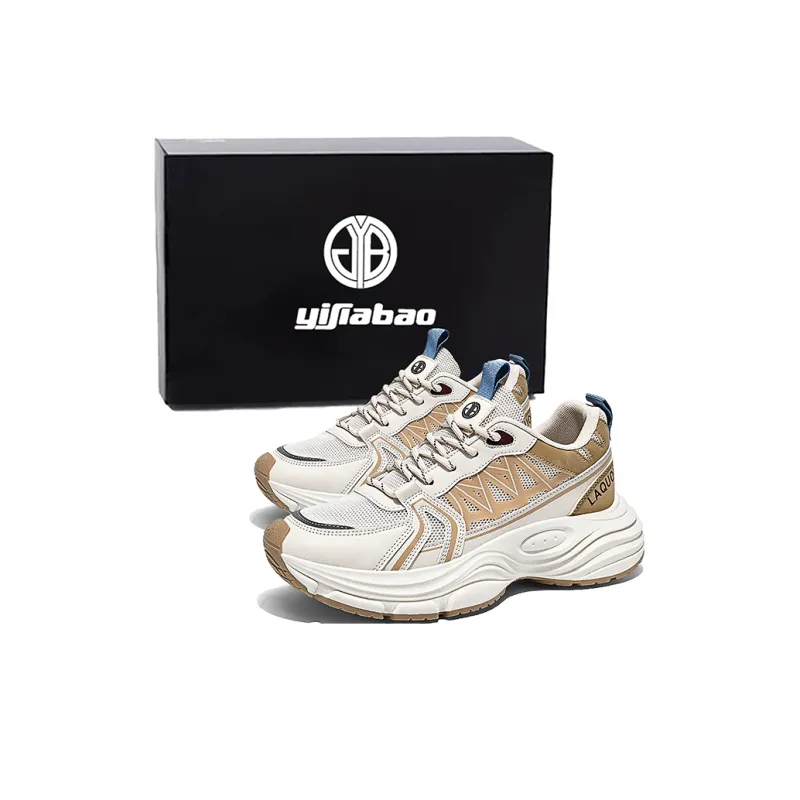 Yi Jiabao Anti Slip And Wear Resistant Balance Low Top Chunky Sneakers Men's-5