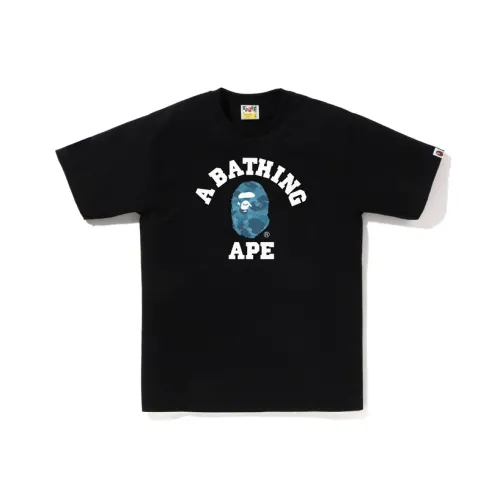 A BATHING APE Honeycomb Camo College Tee