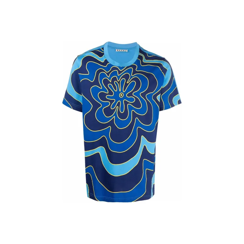 MARNI T-Shirts Men Blue-0