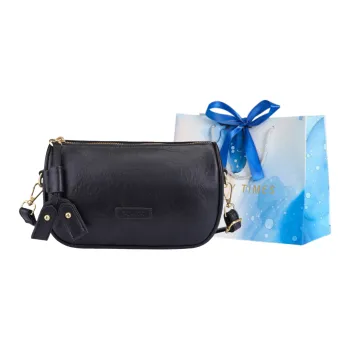 ROUNDOT PU Crossbody Bag Women's Black/Khaki/Coffee