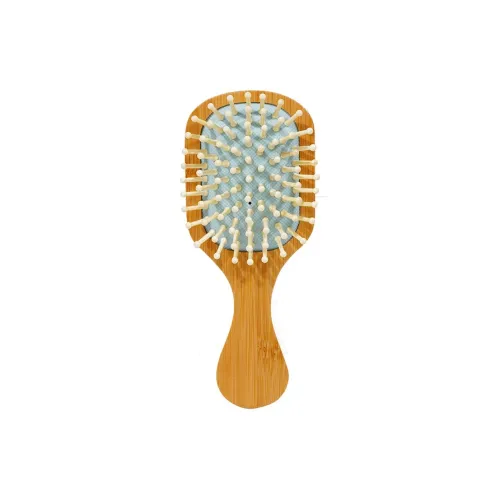 XIBI Mini Compact Bamboo Comb Women's Long Hair Air Cushion Comb Portable Home Use Anti Static Massage Airbag Comb Hair