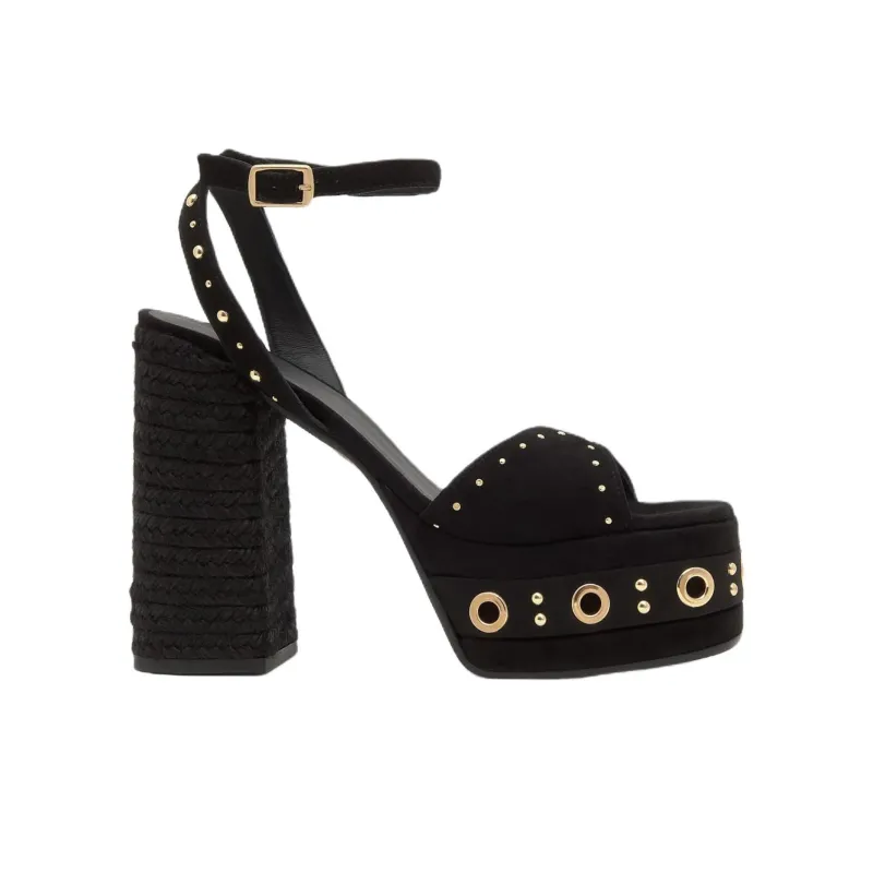 Castañer Fruamba Strap Sandals 8cm Women's Black-1