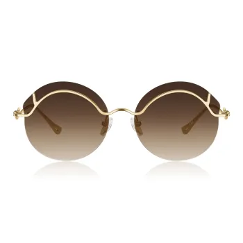Lao Feng Xiang Β Titanium Irregular Shape Sunglasses Women's