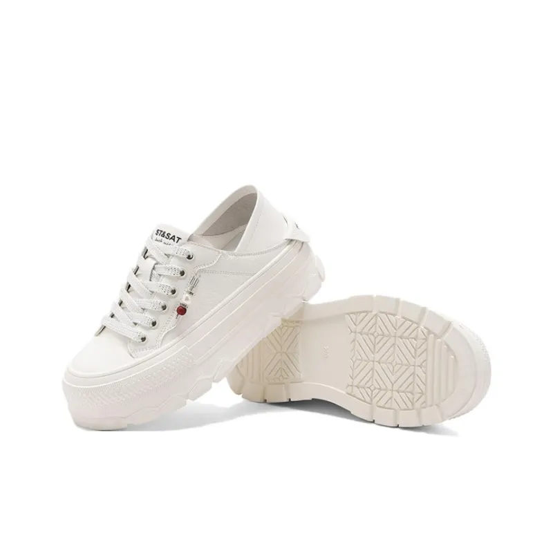 ST&SAT Cushioned Wear Resistant Breathable Low Top Skateboard Shoes Women's-9