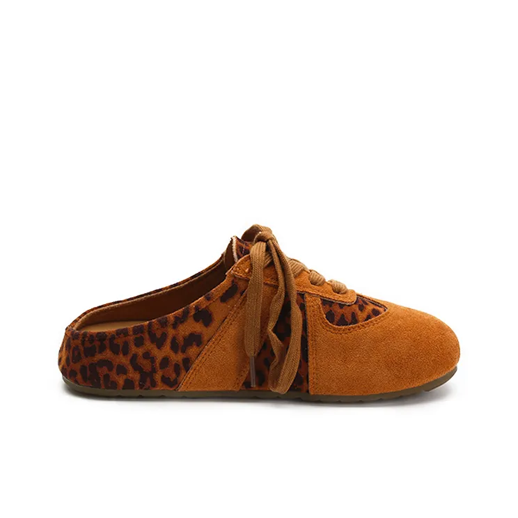 Zun'er Quiet Odor Resistant Wrap toe Slippers Women's Brown-2