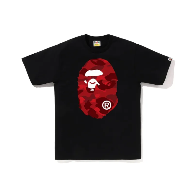 A BATHING APE Color Camo Big Ape Head Tee-2