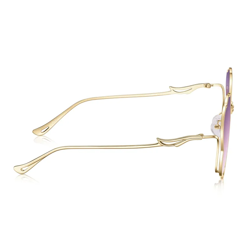 Lao Feng Xiang Β Titanium Irregular Shape Sunglasses Women's-1