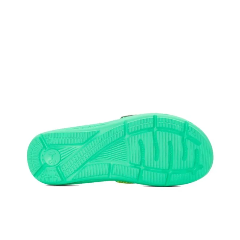 Under Armour Mercenary Rubber Sole Slip Resistant Slide Slippers Unisex Aqua Green-4