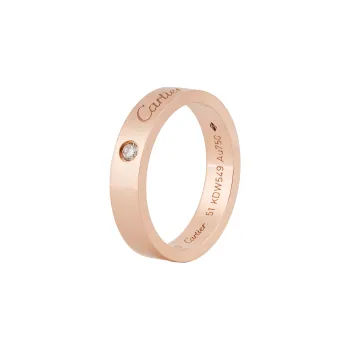 CARTIER C De Cartier Rings 18K Rose Gold Rings Unisex Rose Gold