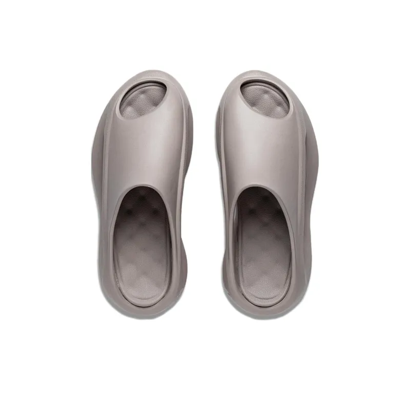 LiNing Yun You Slay Slip Resistant Abrasion Resistant Odor Resistant Slide Slippers Unisex Cashmere Gray-3