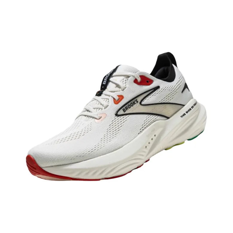JZD x Brooks Glycerin 22 Cushioning Wear Resistant Low Top Running Shoes Men's White-2