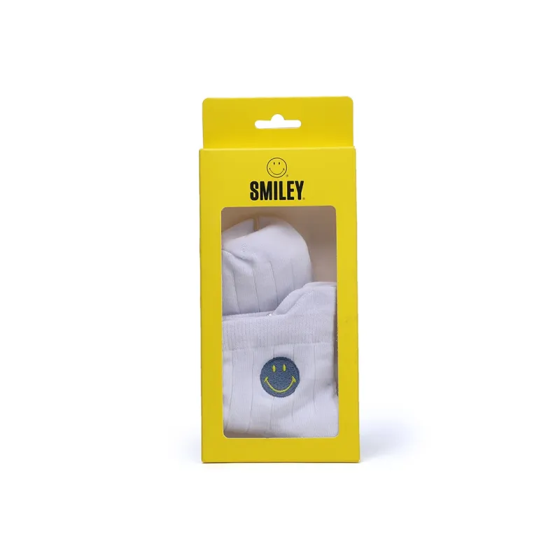 SMILEY Mid Calf Socks Unisex Combo Set-1