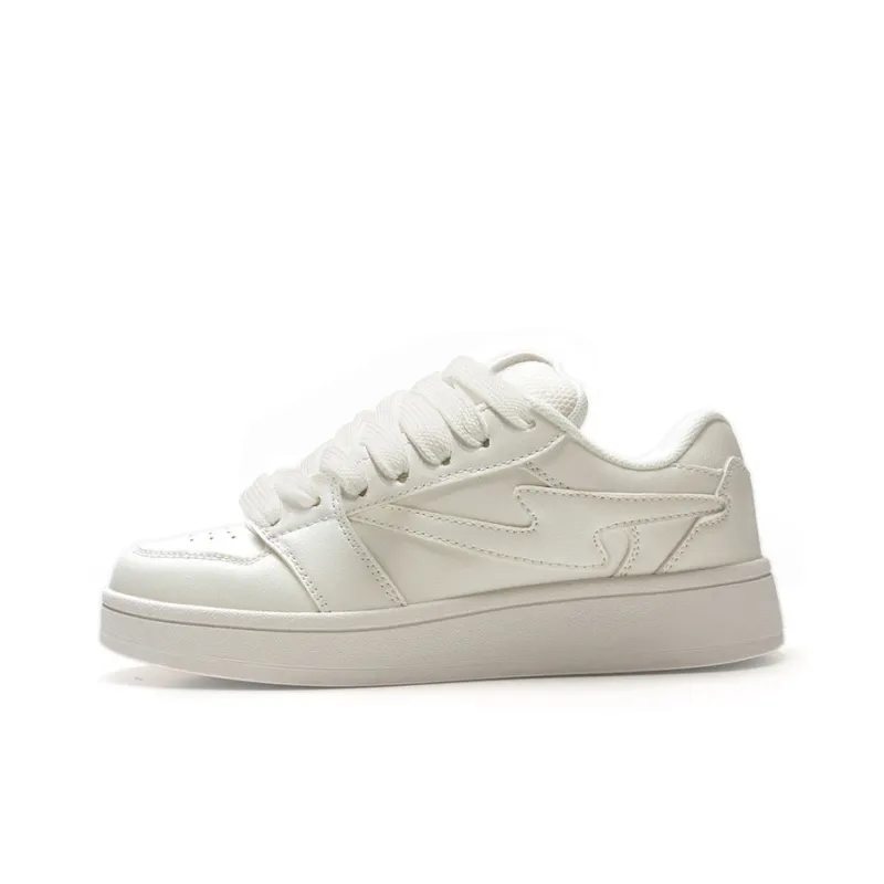 Little Red Man Low Top Skateboard Shoes Women's Yellow-4
