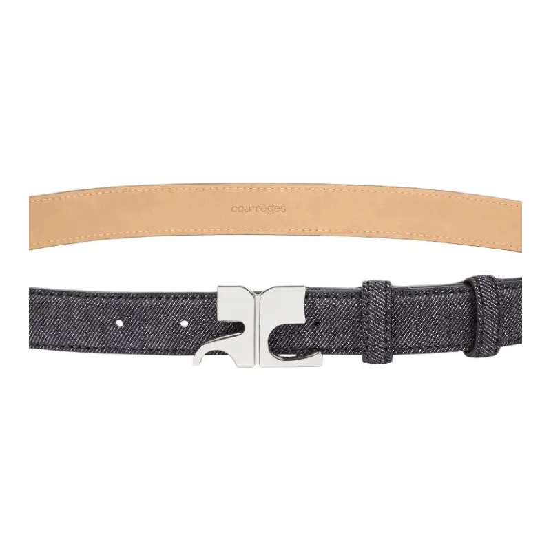 COURREGES Cotton, Elastane, Metal Belt Women's Gray -1