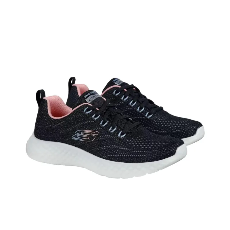 Skechers Lite Foam Cushioning Low Top Casual Shoes Women's Black-2