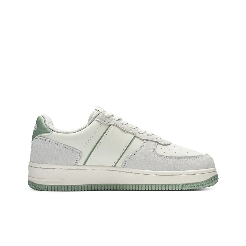Kappa Back to Back Anti Slip Wear Resistant Low Top Skateboard Shoes Unisex White Gray-1