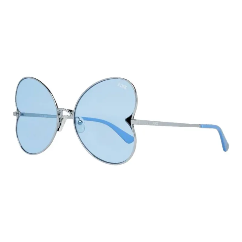 Victoria's Secret Metal Irregular Shape Sunglasses Women's Silver-0