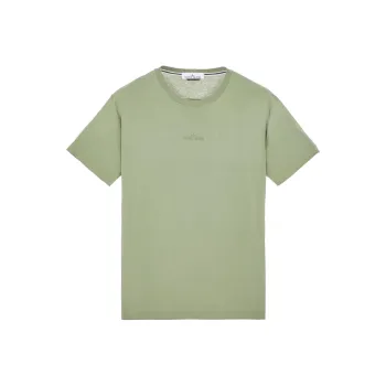STONE ISLAND Embroidered logo T shirt