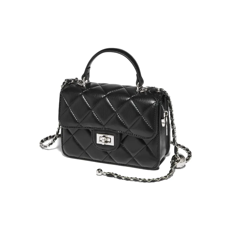 FOXER Synthetic Leather Handbag Regular Women's White/Black-10