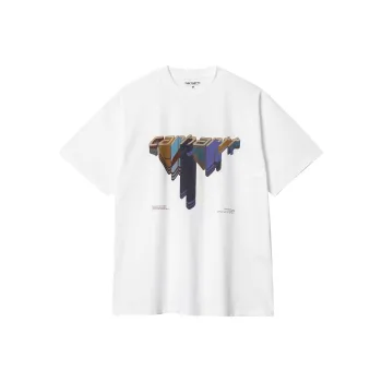 Carhartt WIP SS24 S/S Diagram Script T Shirt T Shirt Men's White