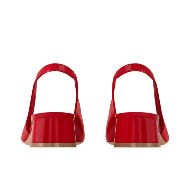 LOUIS VUITTON High Heels 3.5cm Women's Red-4