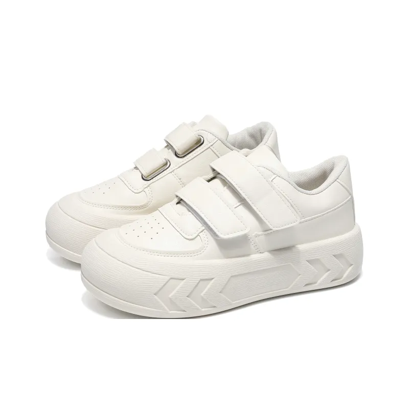 Dawei's House Low Top Skateboard Shoes Women's Ecru-2