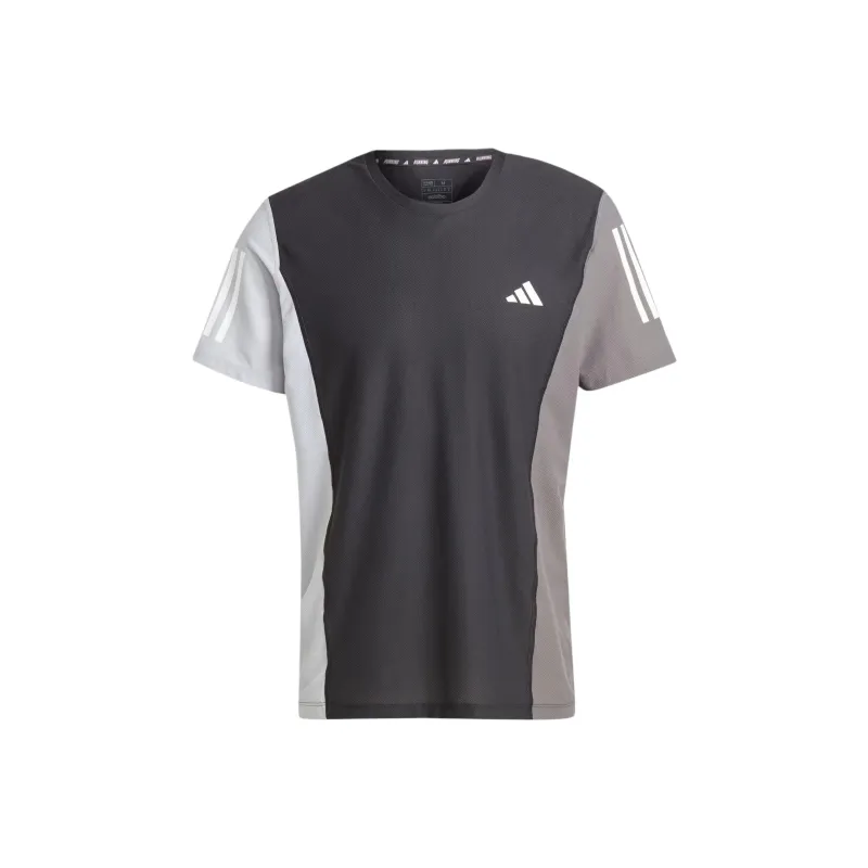Adidas Own The Run Colorblock T-Shirt T-Shirt Men's Black-0