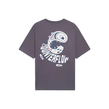 LINING CF Tracing T Shirts Unisex Surface Gray