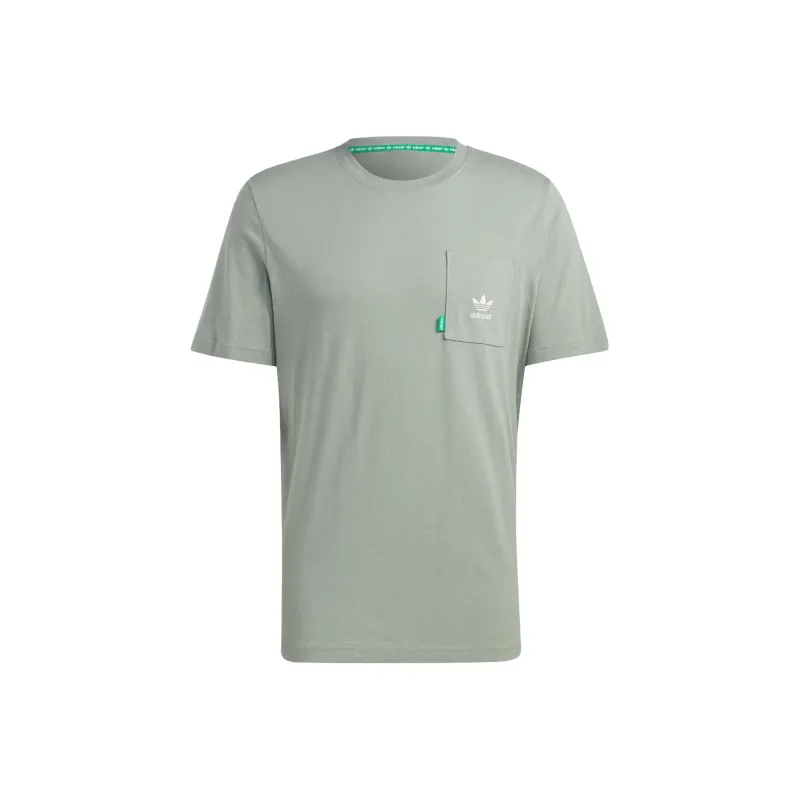 Adidas Originals Essentials T Shirts Men Dusty Green-0
