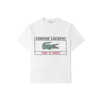 LACOSTE SS22 T Shirt Men's White