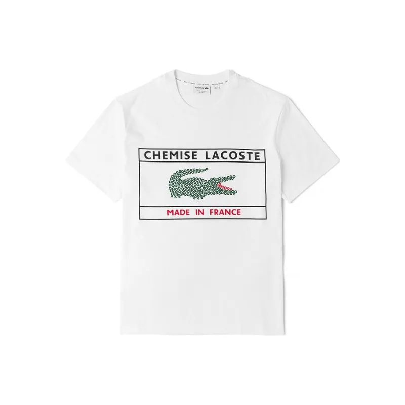 LACOSTE SS22 T Shirt Men's White-0