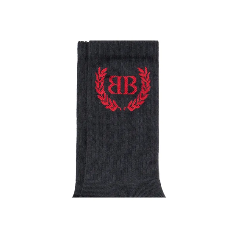 Balenciaga Knee-High Socks Regular Fit Women's 1 Pack Black-2